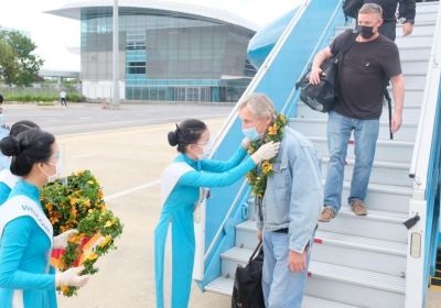Các chuyến bay đưa khách du lịch quốc tế đầu tiên đến Quảng Nam